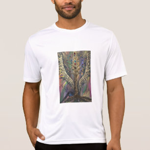 Det gudomliga livets träd himmelska vingar och juv t shirt
