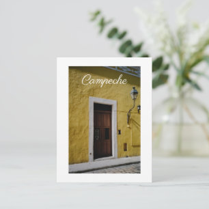Det gula huset, Campeche, Mexiko Helg Vykort