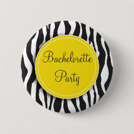 Det gula zebra tryckBachelorette partyet knäppas Knapp