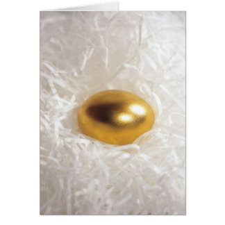 Det guld- ägget hälsningskort