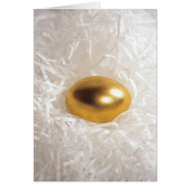 Det guld- ägget hälsningskort (Framsidan)