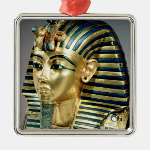 Det guld- begravnings- maskerar, från graven av julgransprydnad metall