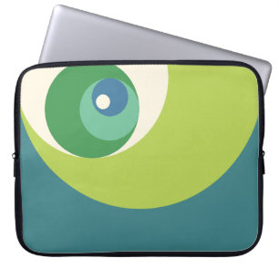 Det guld- förhållandet cirklar (grönt) laptop sleeve