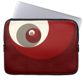 Det guld- förhållandet cirklar (rött) laptop sleeve