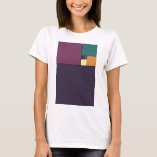 Det guld- förhållandet kvadrerar tee shirt