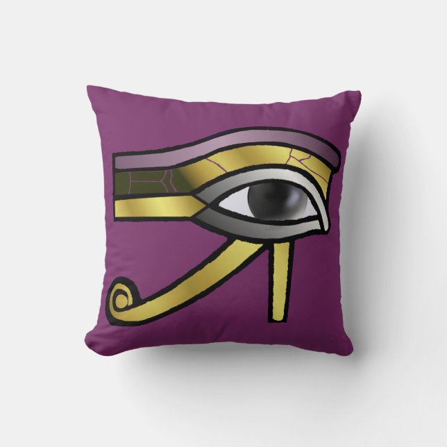 Det guld- ögat av Horus dämpar Kudde (Framsida)