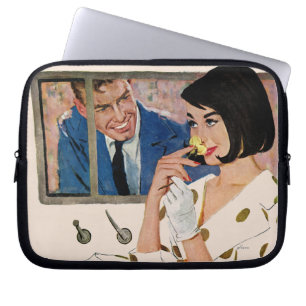 Det guld- steg laptop sleeve