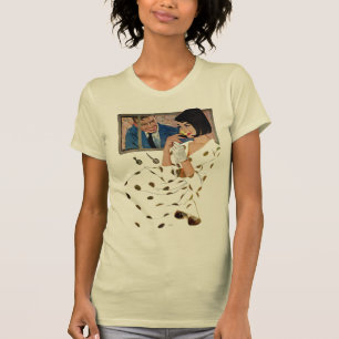 Det guld- steg t-shirt