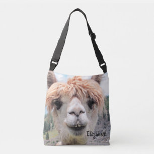 Det gulliga le Alpacafotoet avbildar Axelväska