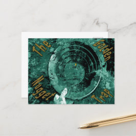 Det gyllene ggetsvällningsvykortet vykort