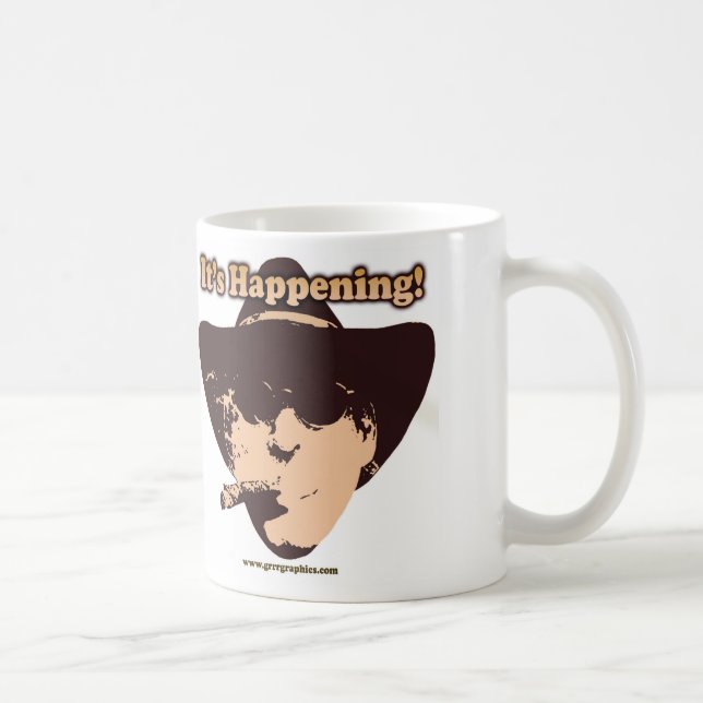 Det händer!   mugg för 11 uns klassikervit (Höger)