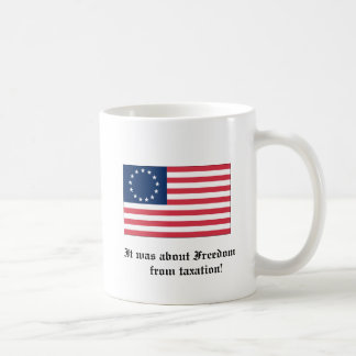 Det handlade om skattefrihet kaffemugg