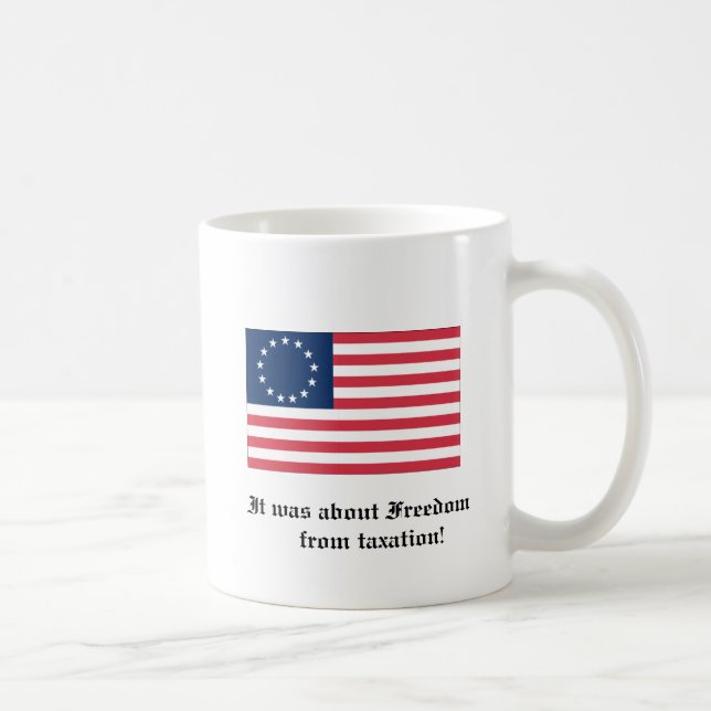 Det handlade om skattefrihet kaffemugg (Höger)