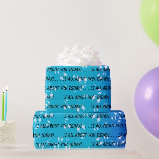 Det handlar bara om dig Text och bubblor Presentpapper (Festgåvor)