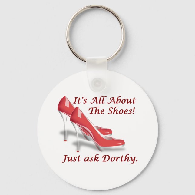 Det handlar bara om skorna nyckelring (Framsida)