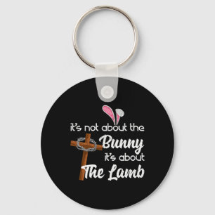 Det handlar inte om bunny, det handlar om lammkast nyckelring