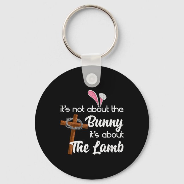 Det handlar inte om bunny, det handlar om lammkast nyckelring (Framsida)