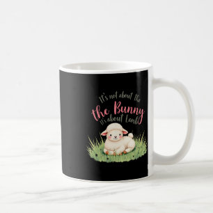 Det handlar inte om bunny om Lamb Påsk Jes. Kaffemugg