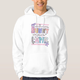 Det handlar inte om kaninen kristna Jesus lamm bib Hoodie