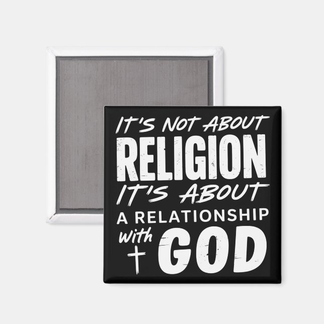 Det handlar inte om religiös trosbekännelse Andlig Magnet (Front/Back)