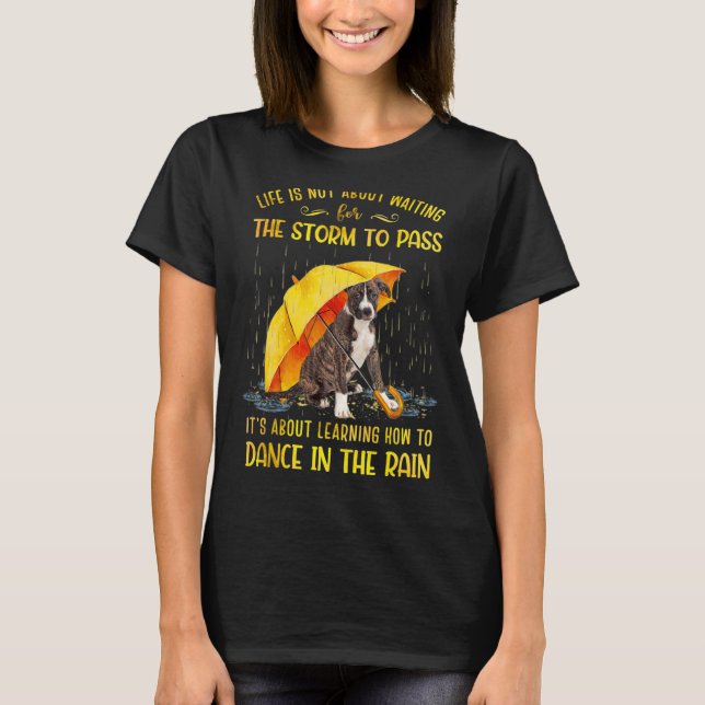 Det handlar om att lära sig att dansa i regnet t shirt (Framsida)