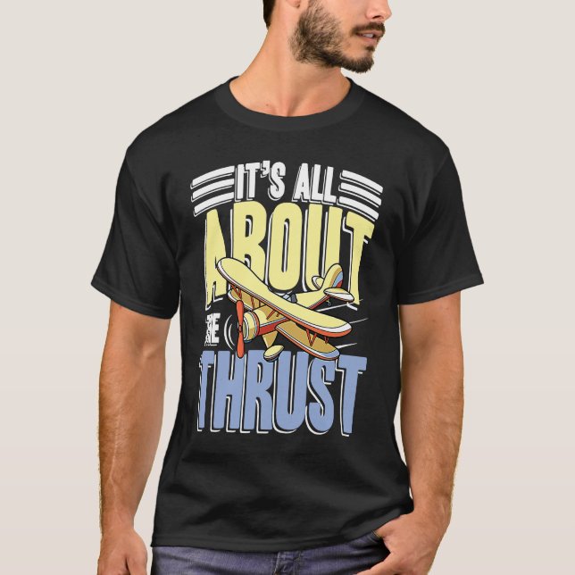 Det handlar om drivkraften för pilot och kompilot t shirt (Framsida)