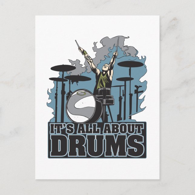 Det handlar om Drums Vykort (Framsida)