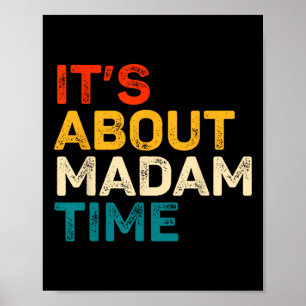 Det handlar om fru Time Kamala Harris-valet 2024 Poster