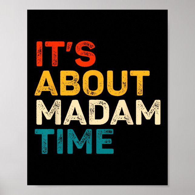 Det handlar om fru Time Kamala Harris-valet 2024 Poster (Framsidan)