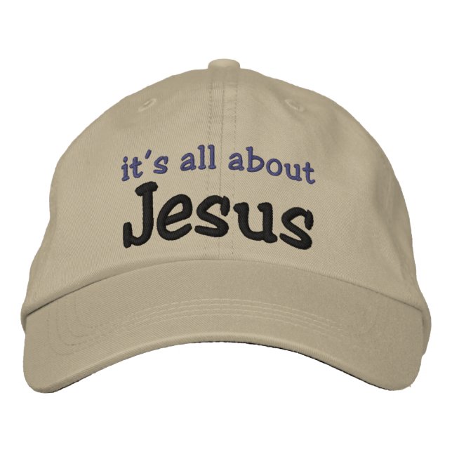 Det handlar om Jesus Broderad Keps (Framsida)