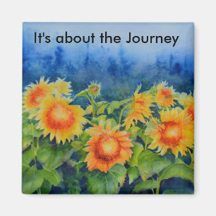 Det handlar om Journey - Solros Fält Magnet