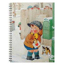 Det handlar om Kärlek. Vintage Art Anteckningsbok Med Spiral