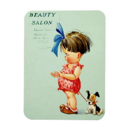 Det handlar om Kärlek. Vintage Art Valentindagen Magnet