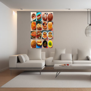 Det handlar om mat   AI Art Poster