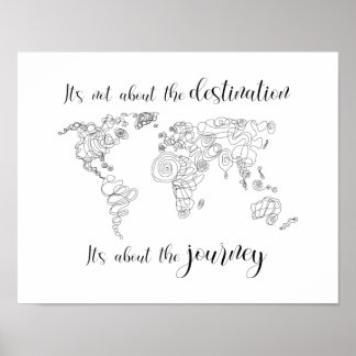 Det handlar om resan, inte om målet. poster
