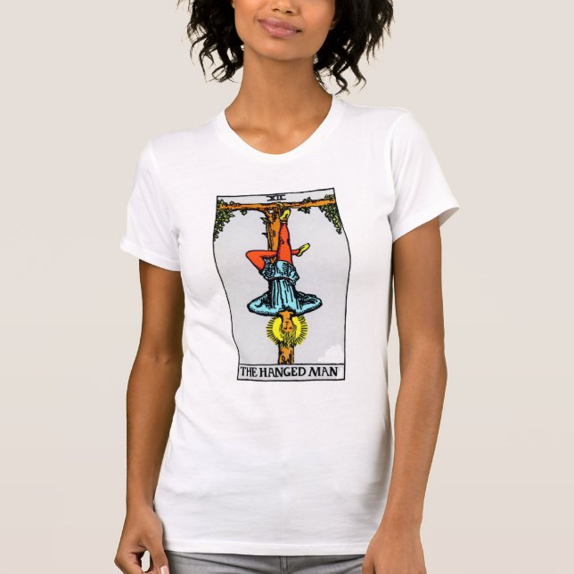 Det hängda manTarot kortet T-shirt (Framsida)