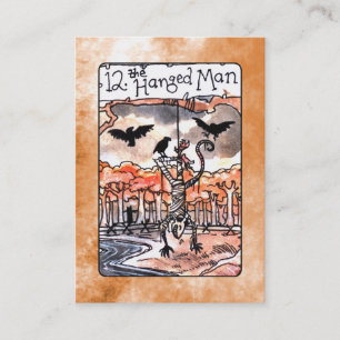 Det hängda manTarot kortet Visitkort