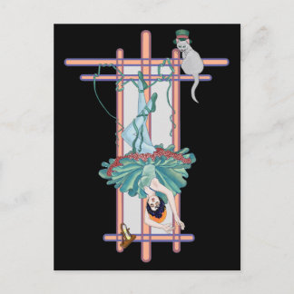 Det hanterade kvinnliga Tarot-kortet Vykort