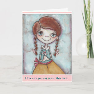 Det här Ansikte - födelsedagskortet Kort