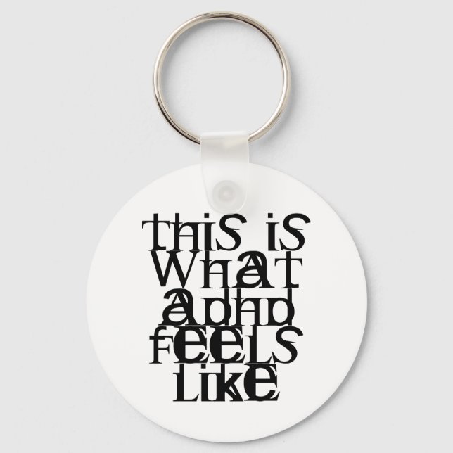 Det här är ADHD Nyckelring (Framsida)