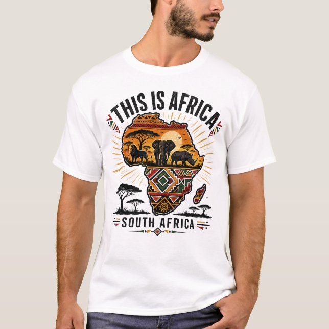 Det här är Afrika T Shirt (Framsida)