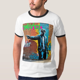 Det här är America Street Art Commement T-Shirt
