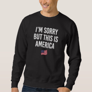 Det här är Amerika 4:e juli Humor Lång Ärmad Tröja