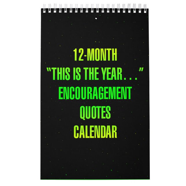 "Det här är året..." Uppmuntrande Citat Kalender (Omslag)