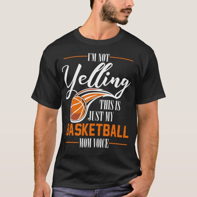 Det här är bara min Basketball Mamma Voic T Shirt (Framsida)