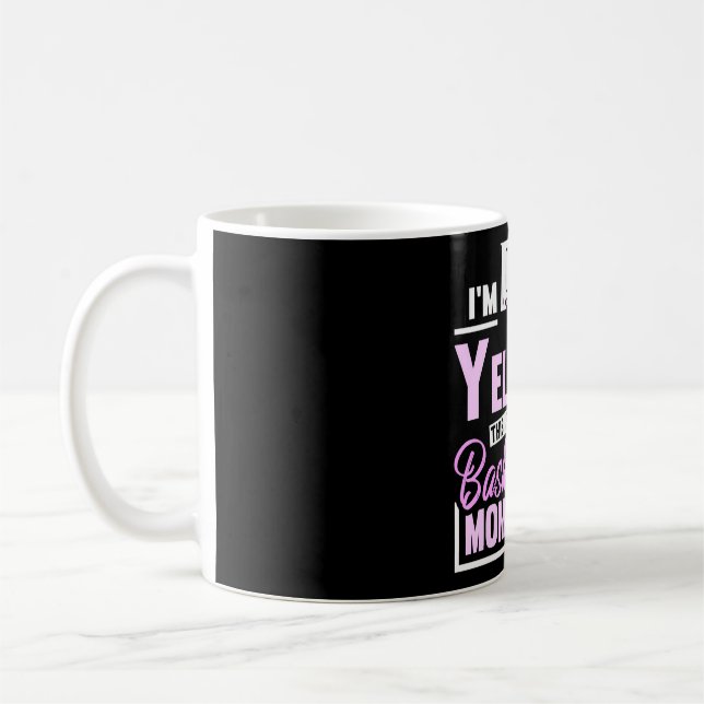 Det här är bara min basketboll Mamma Voic Kaffemugg (Vänster)