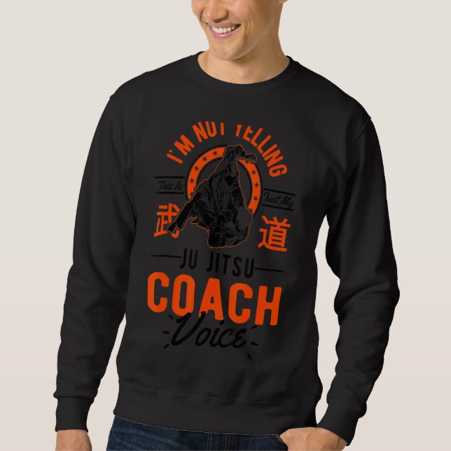 Det här är bara Voice Jiu Jitsu Coac Lång Ärmad Tröja (Framsida)