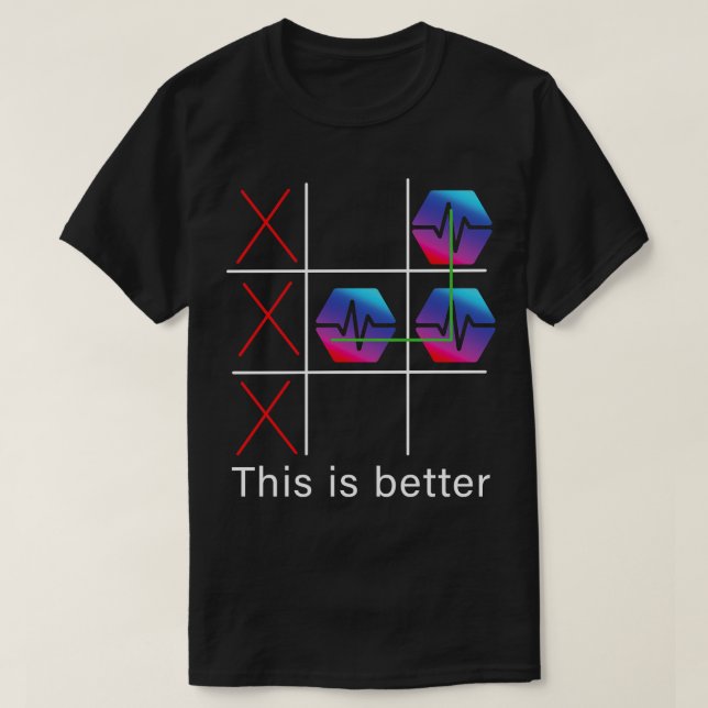 det här är bättre PulseChain Cryptocurrency PLS-bl T Shirt (Design framsida)