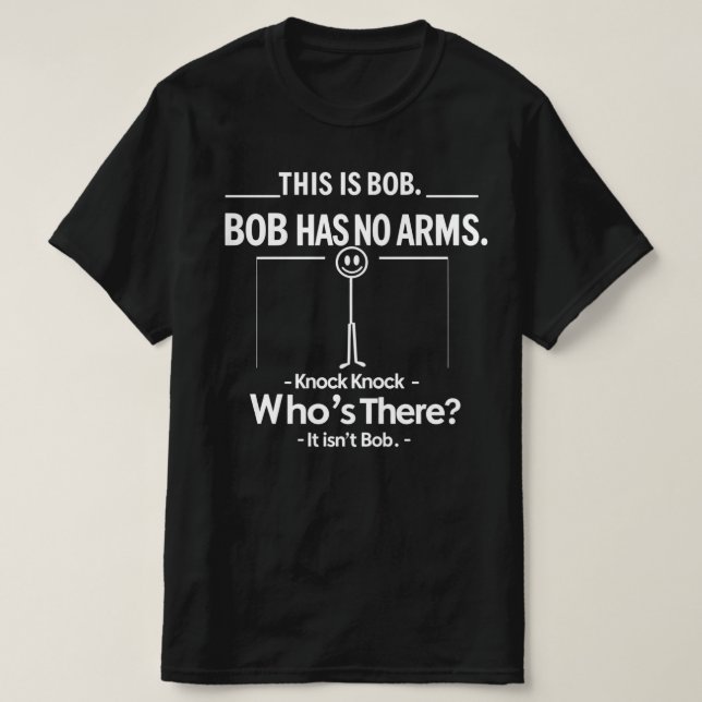 Det här är Bob Knock Joke T Shirt (Design framsida)