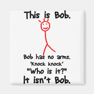 Det här är Bob - Knock Jokes - Bob Jokes Memes Magnet